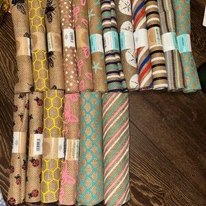 Burlap from Dollar tree